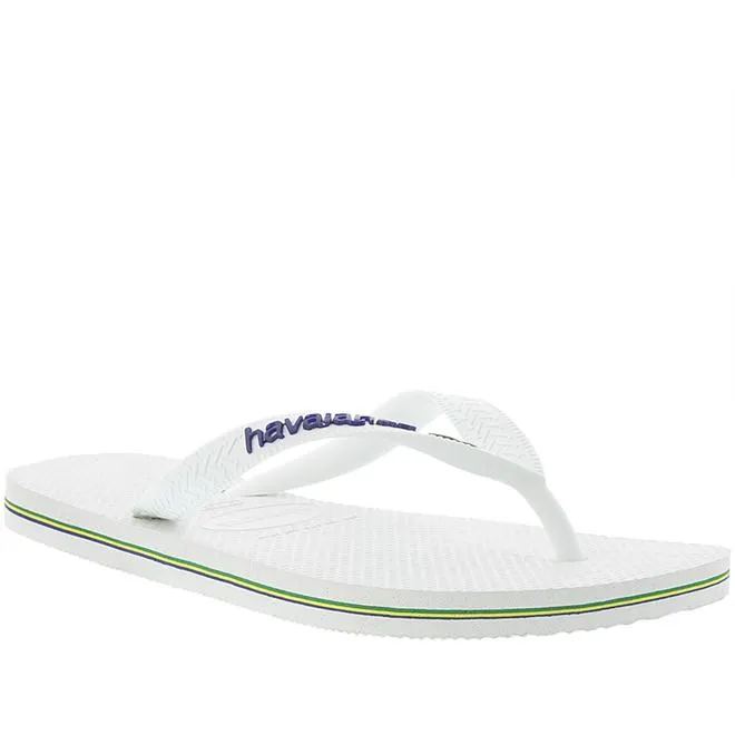Chinelo Havaianas Brasil Logo Branco