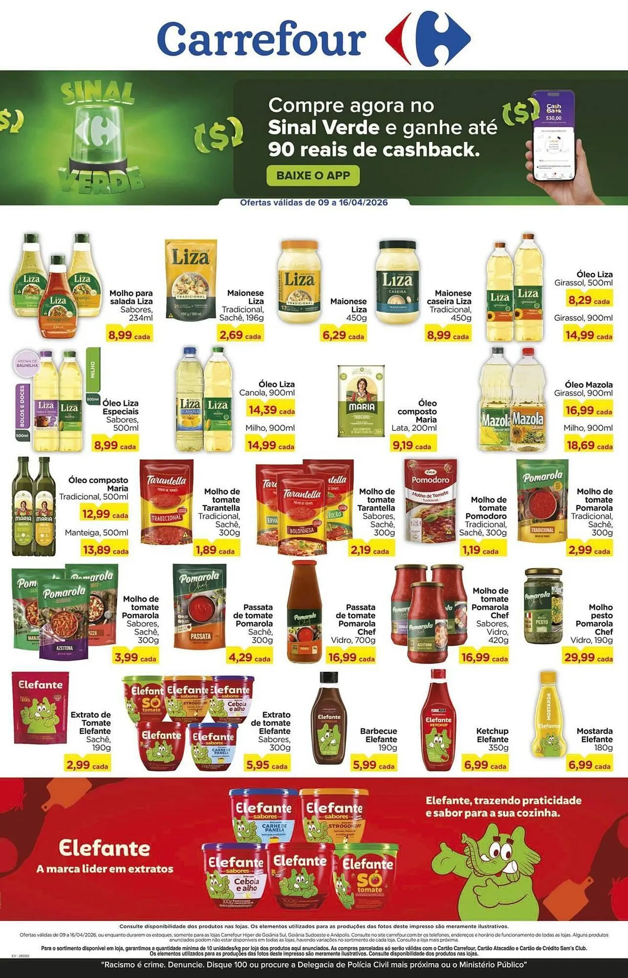 Encarte de Folheto Carrefour 9 de abril até 16 de abril 2026 - Pagina 1