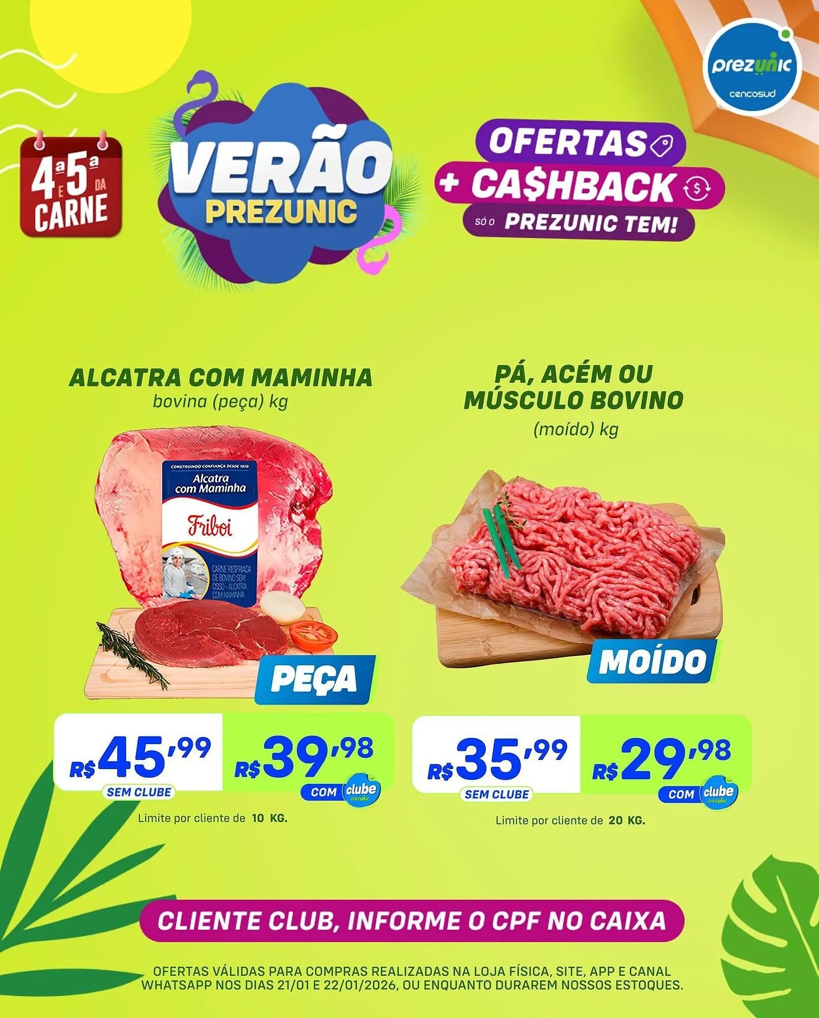 Encarte de Encarte Prezunic 21 de janeiro até 22 de janeiro 2026 - Pagina 1