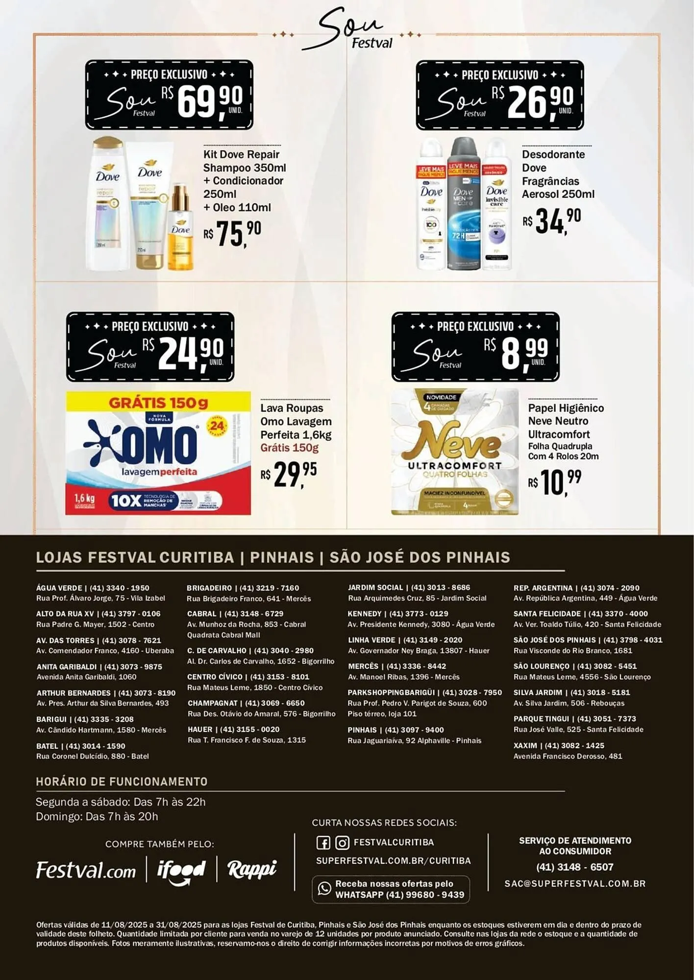 Encarte de Catálogo Festval 12 de agosto até 31 de agosto 2025 - Pagina 4