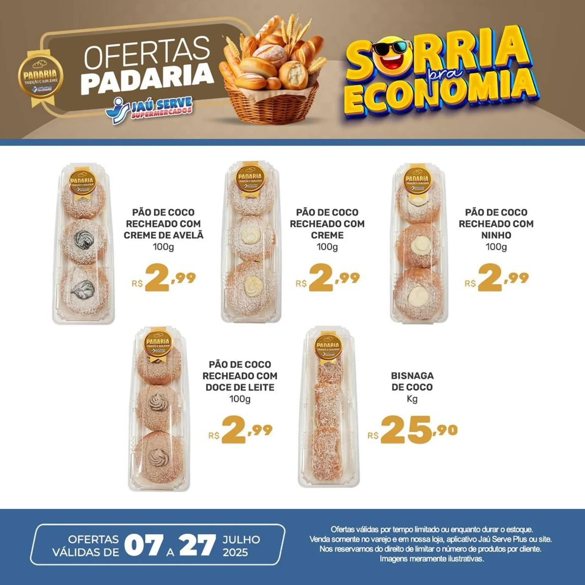 Encarte de Catálogo Supermercados Jau Serve 15 de julho até 27 de julho 2025 - Pagina 1