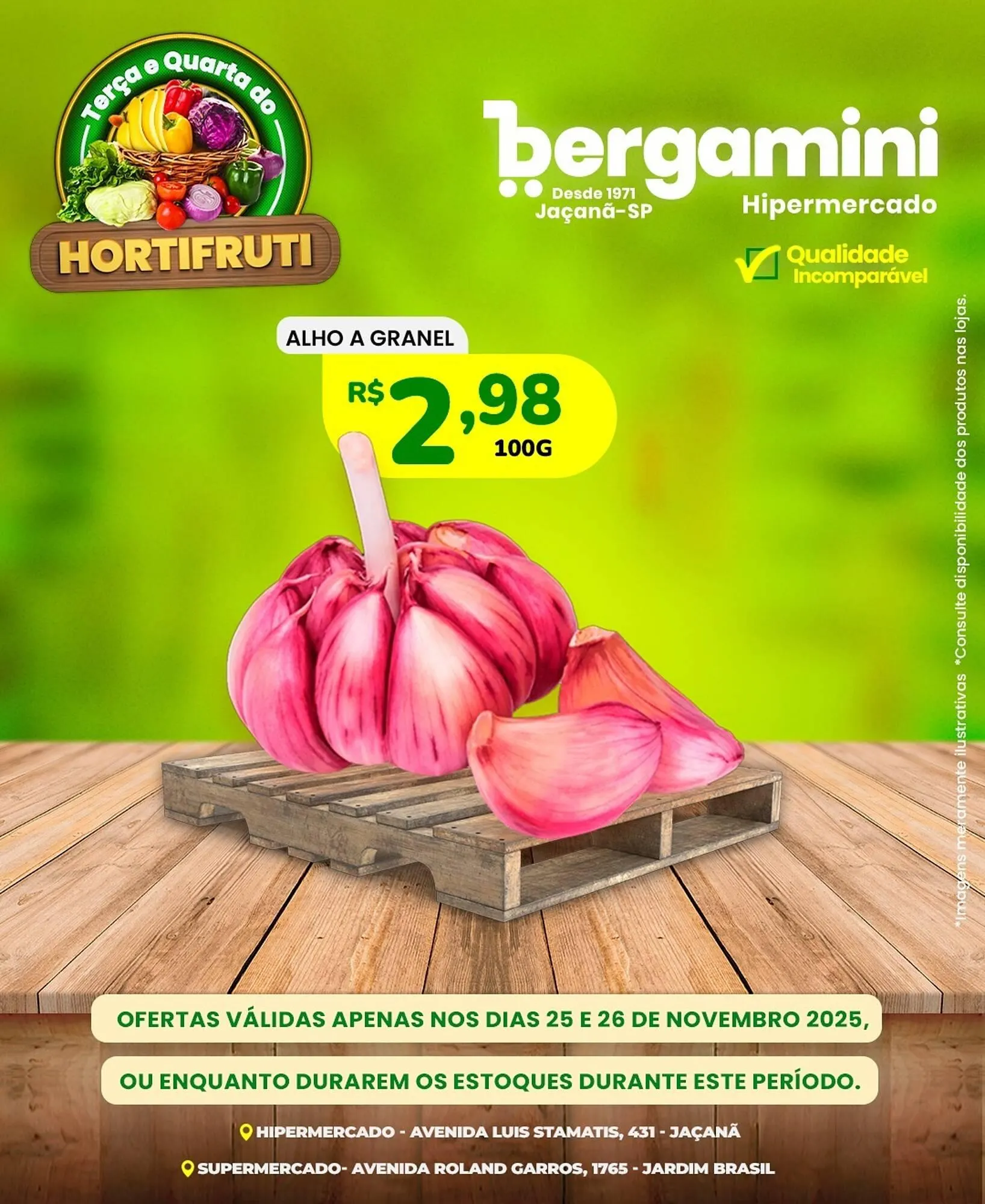 Encarte de Catálogo Supermercado Bergamini 25 de novembro até 26 de novembro 2025 - Pagina 1