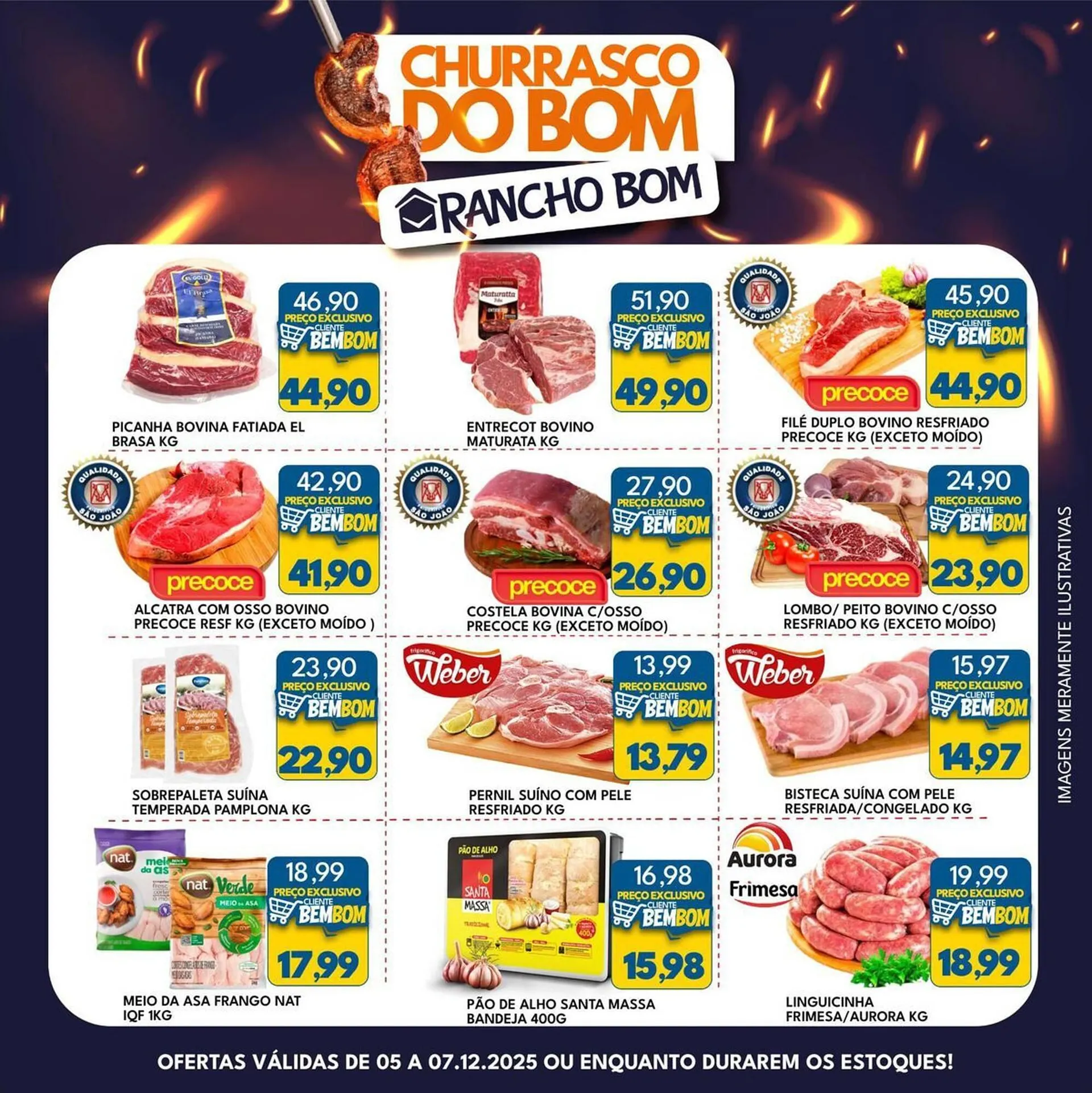 Encarte de Catálogo Rancho Bom Supermercados 5 de dezembro até 7 de dezembro 2025 - Pagina 1