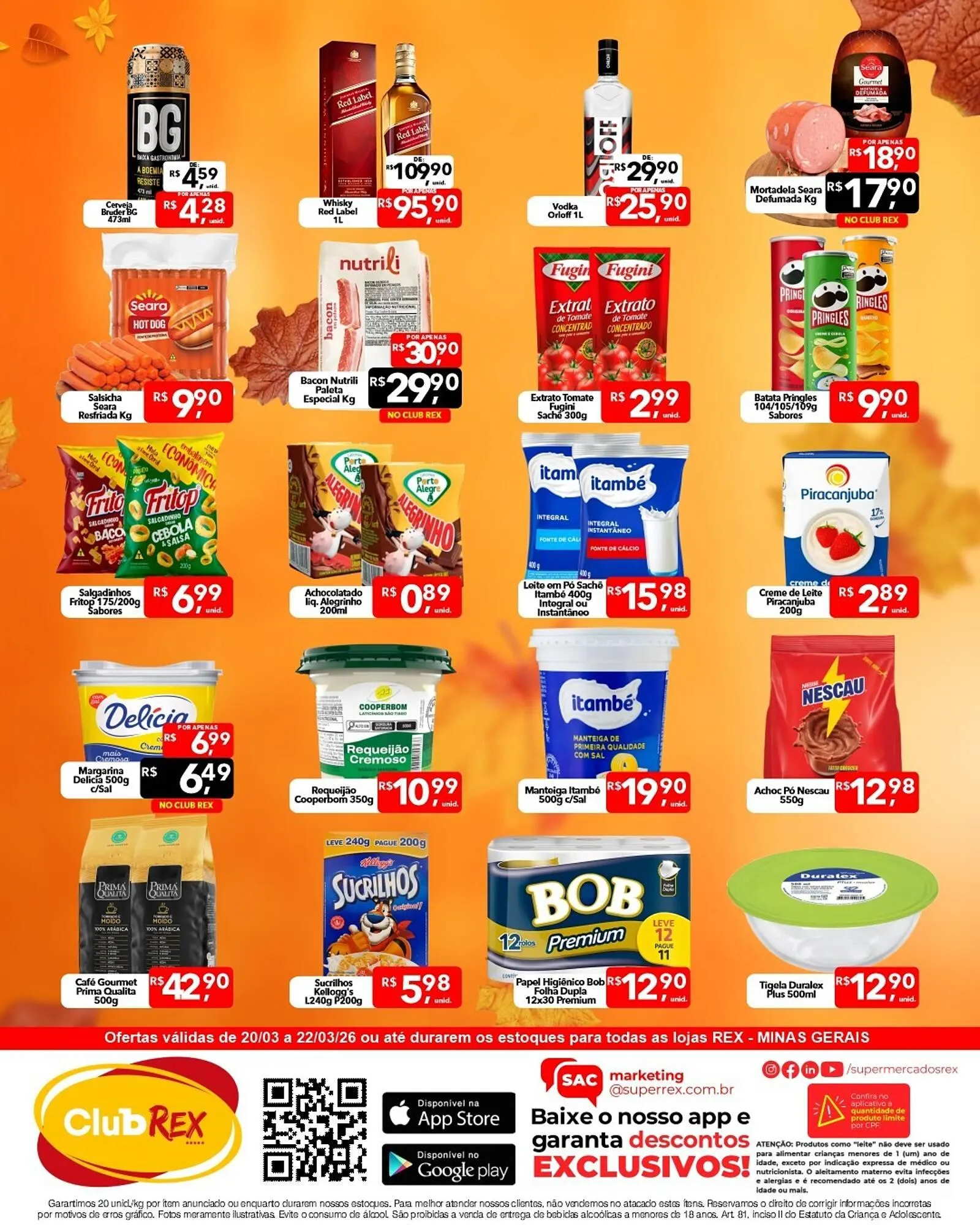 Encarte de Catálogo Supermercados Rex 20 de março até 22 de março 2026 - Pagina 2