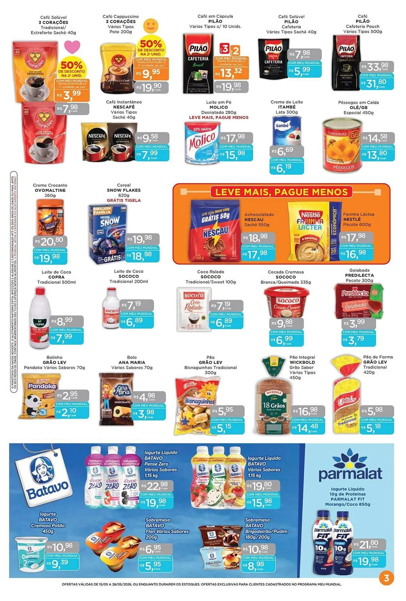 Encarte de Encarte Supermercados Mundial 16 de maio até 28 de maio 2026 - Pagina 3