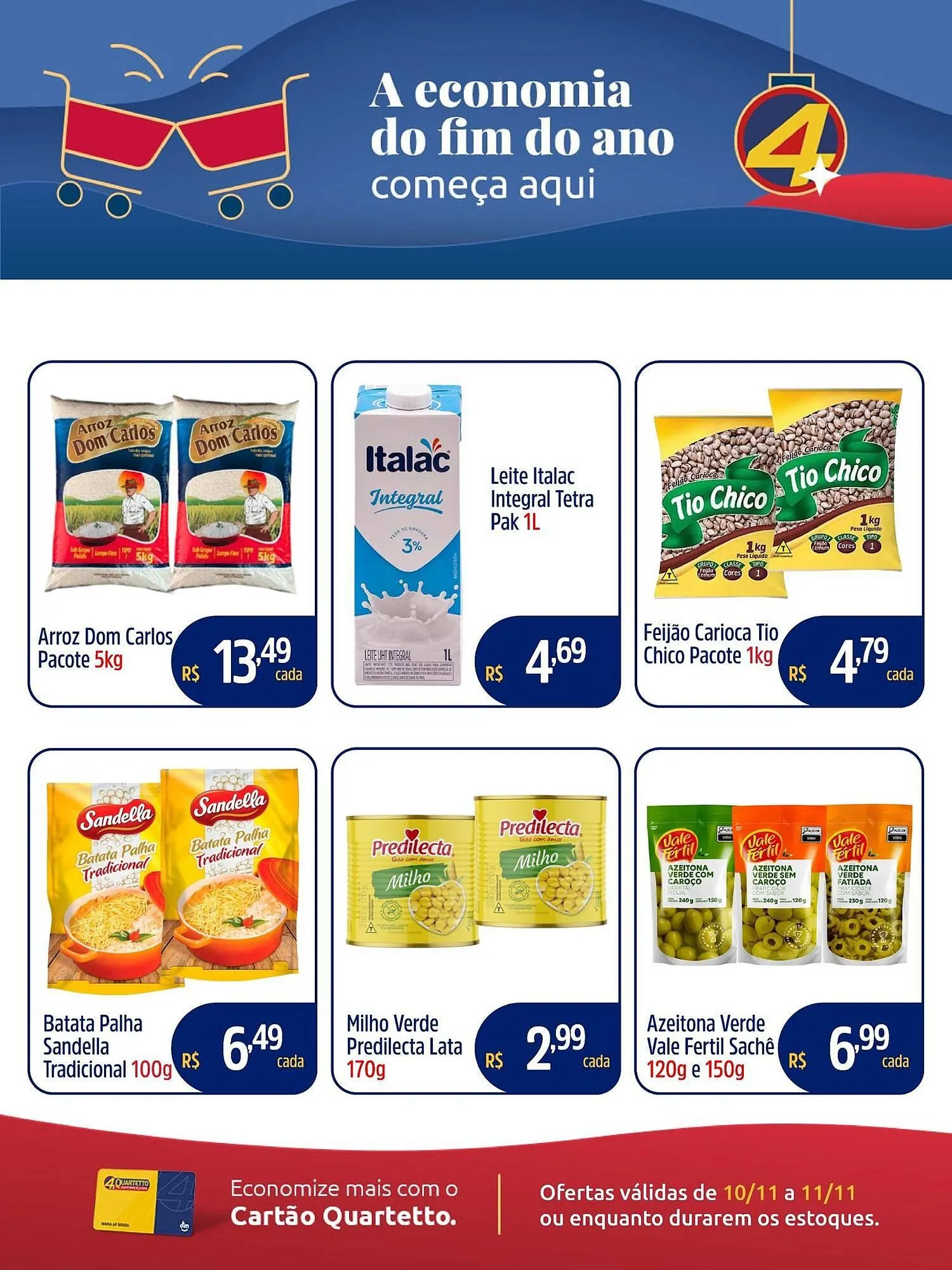 Encarte de Catálogo Quartetto Supermercados 10 de novembro até 11 de novembro 2025 - Pagina 1