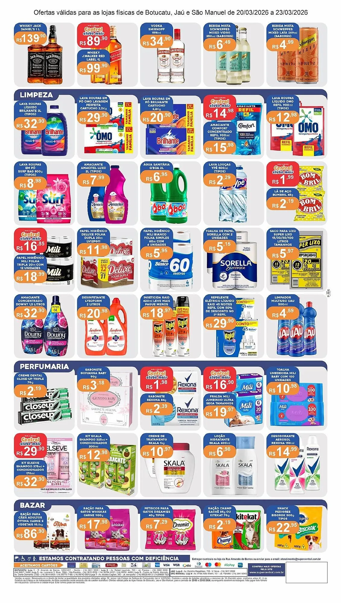 Encarte de Catálogo Central Supermercados 20 de março até 23 de março 2026 - Pagina 4