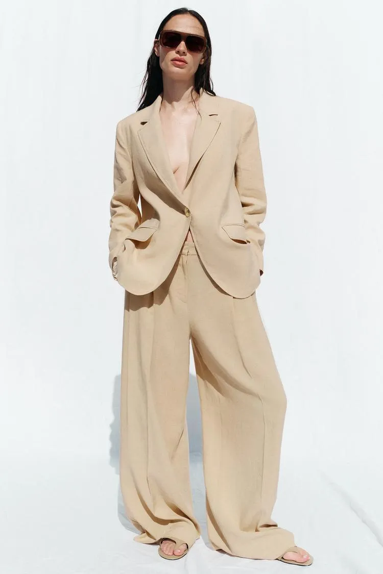 BLAZER COM LINHO UM BOTÃO