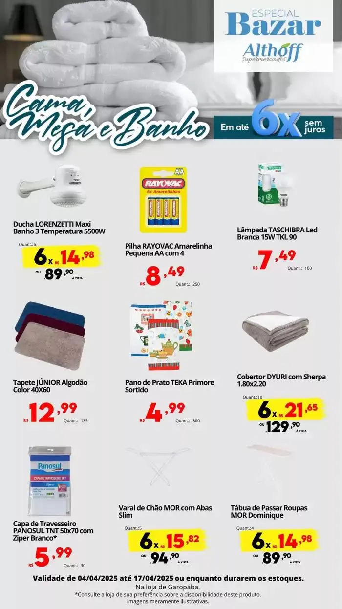 Encarte de Encarte Bazar 04/04 a 17/04 - F10. 4 de abril até 17 de abril 2025 - Pagina 4