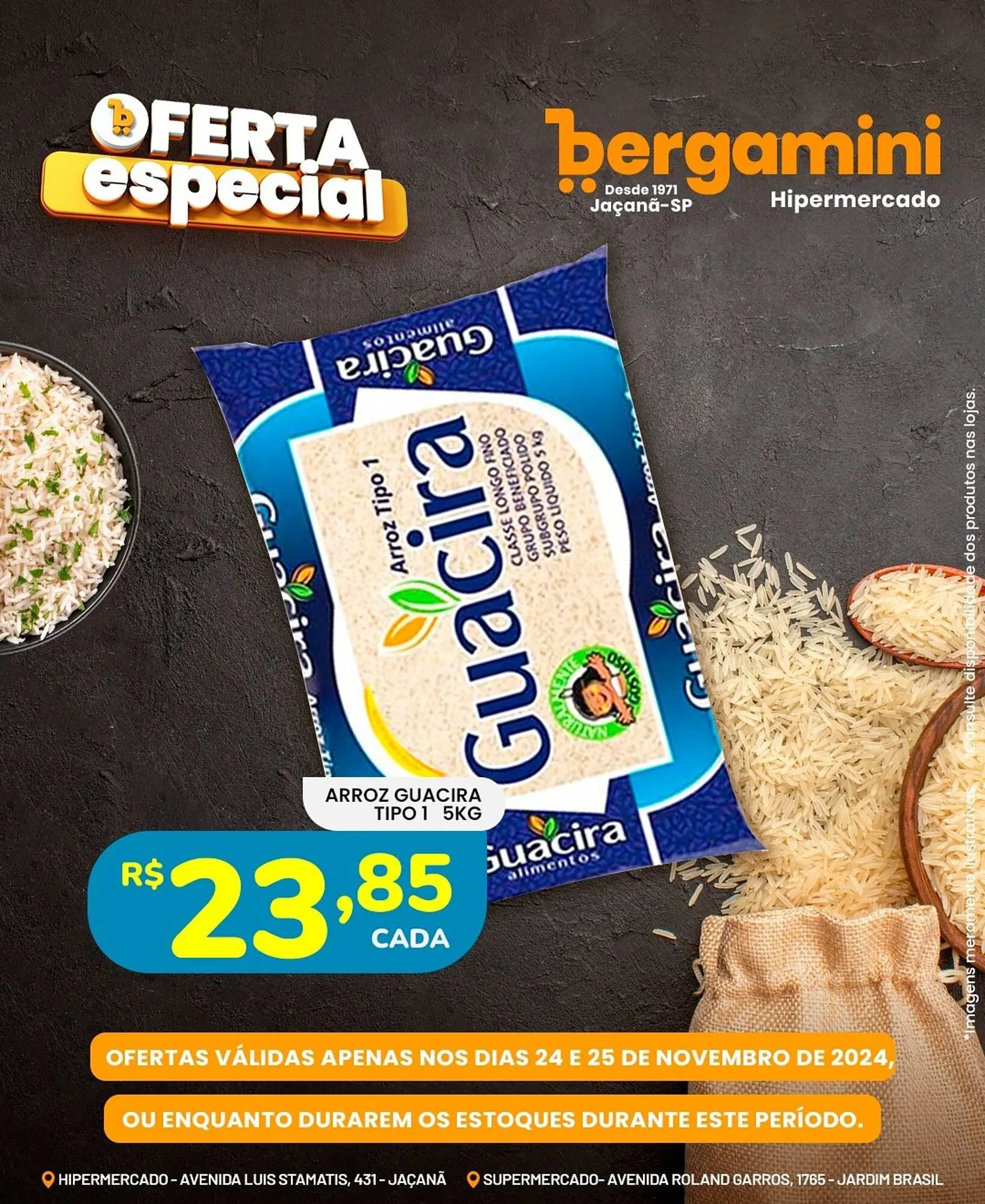 Encarte de Catálogo Supermercado Bergamini 24 de novembro até 25 de novembro 2024 - Pagina 1