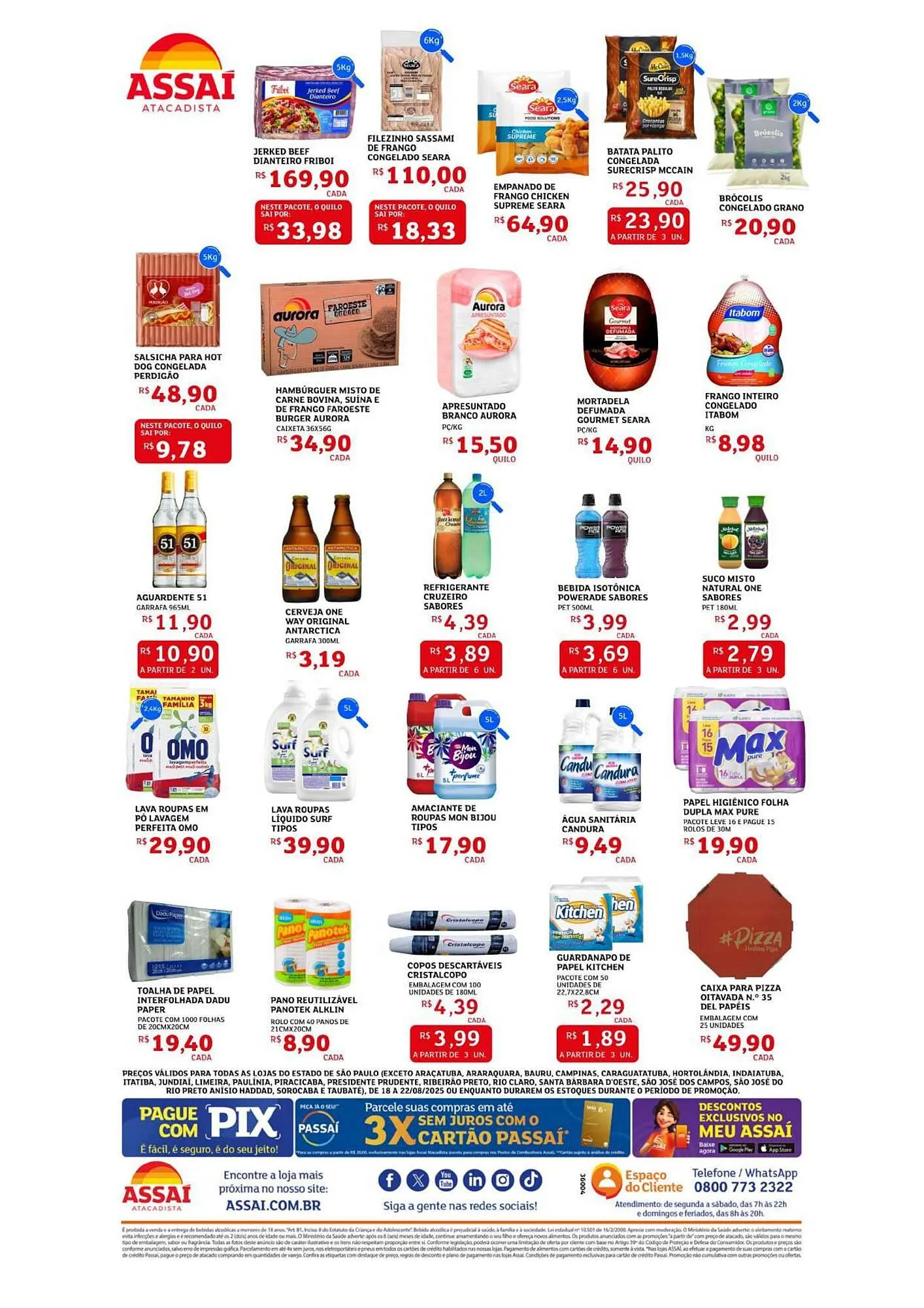 Encarte de Catálogo Assaí Atacadista 18 de agosto até 22 de agosto 2025 - Pagina 2