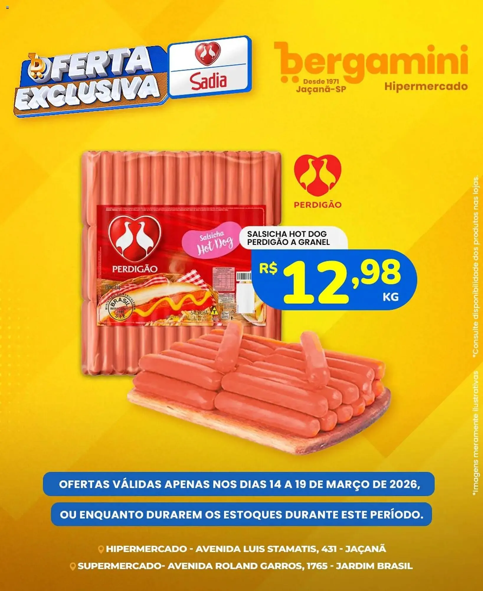 Encarte de Catálogo Supermercado Bergamini 14 de março até 19 de março 2026 - Pagina 1