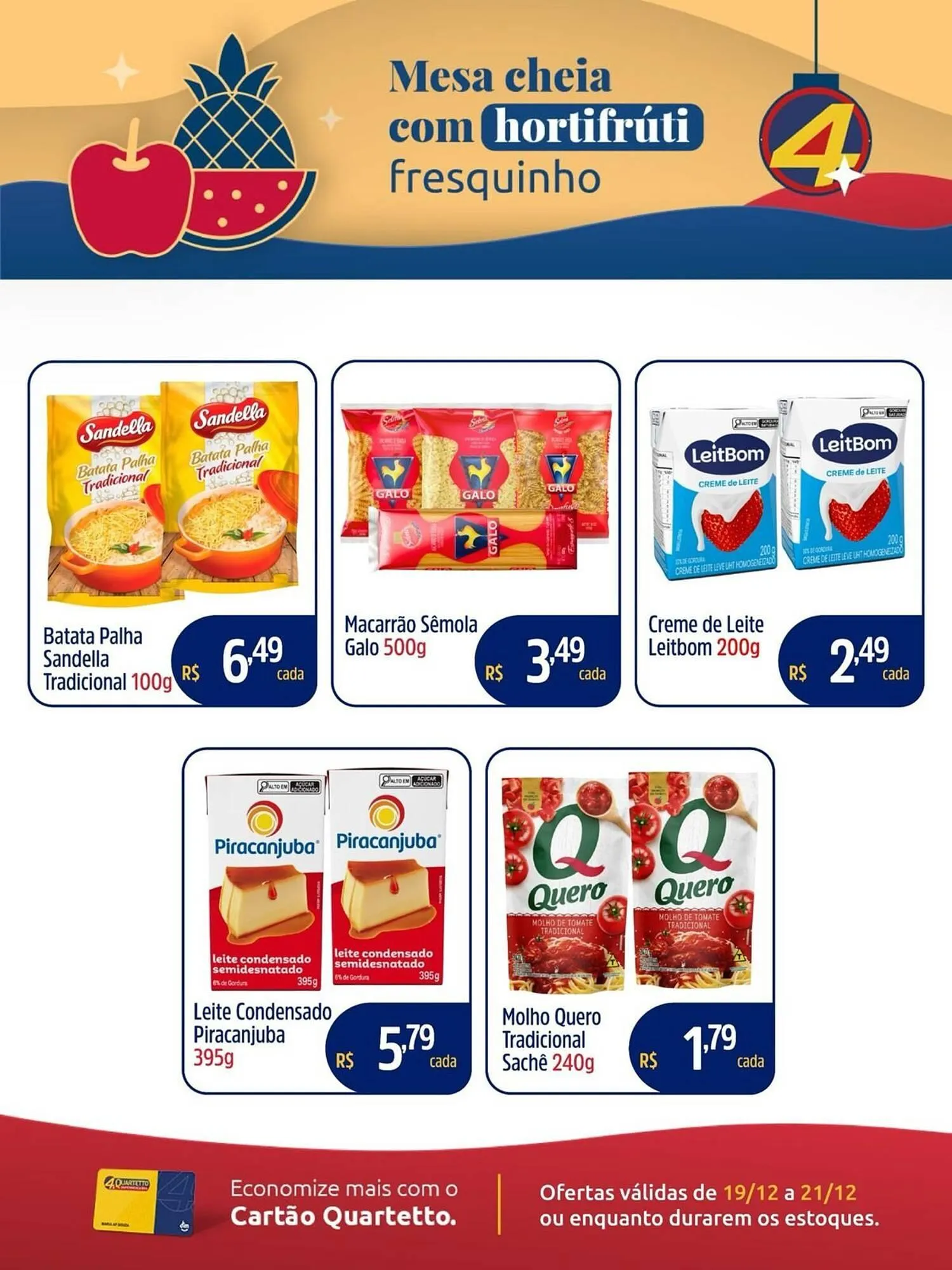 Encarte de Catálogo Quartetto Supermercados 19 de dezembro até 21 de dezembro 2025 - Pagina 3