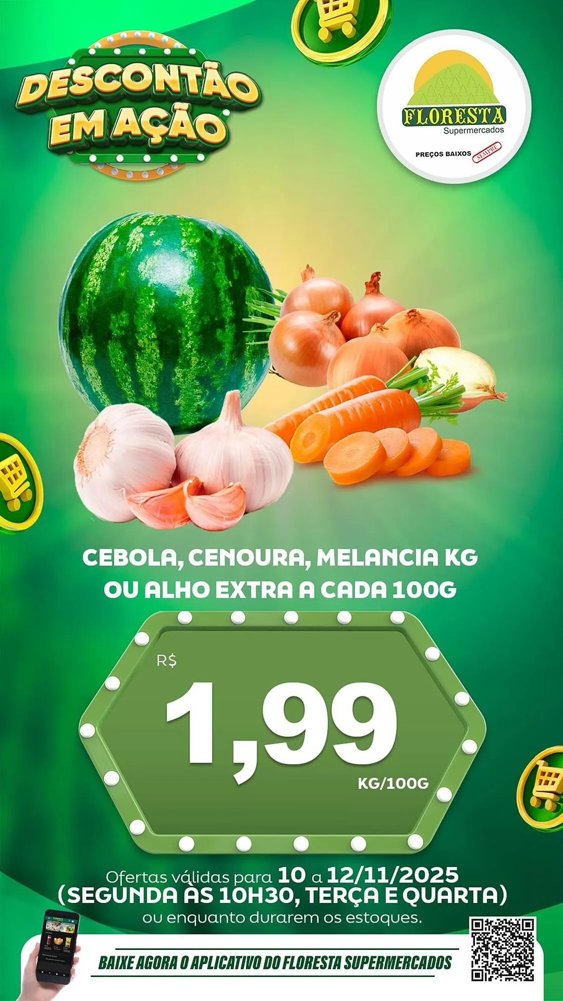 Encarte de Catálogo Floresta Supermercados 10 de novembro até 12 de novembro 2025 - Pagina 1