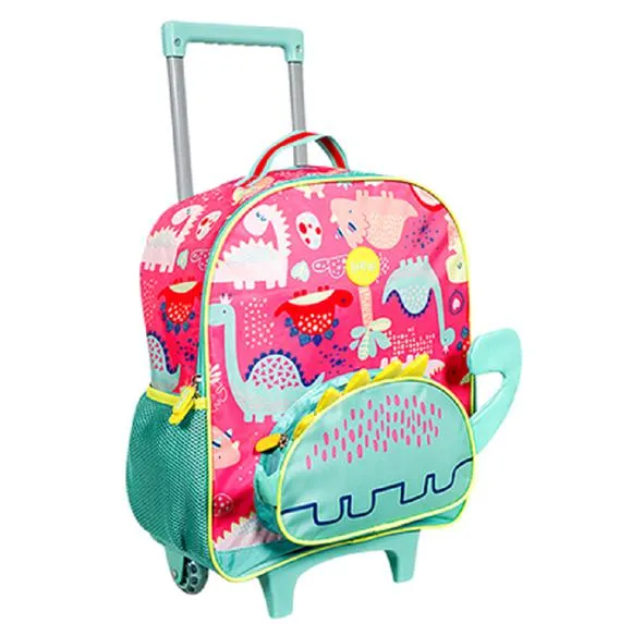 mochila de rodinha escolar infantil dina tip top