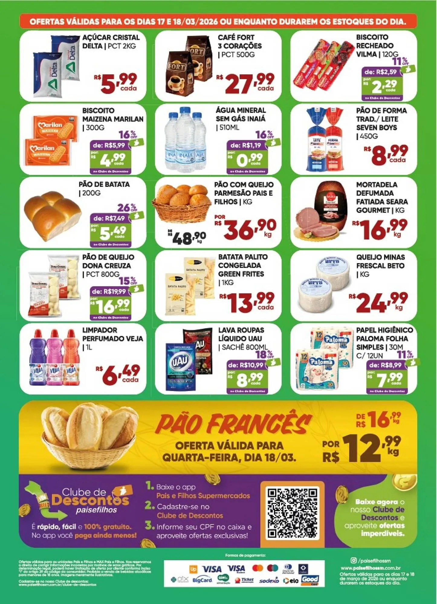 Encarte de Catálogo Pais e Filhos Supermercados 17 de março até 18 de março 2026 - Pagina 2