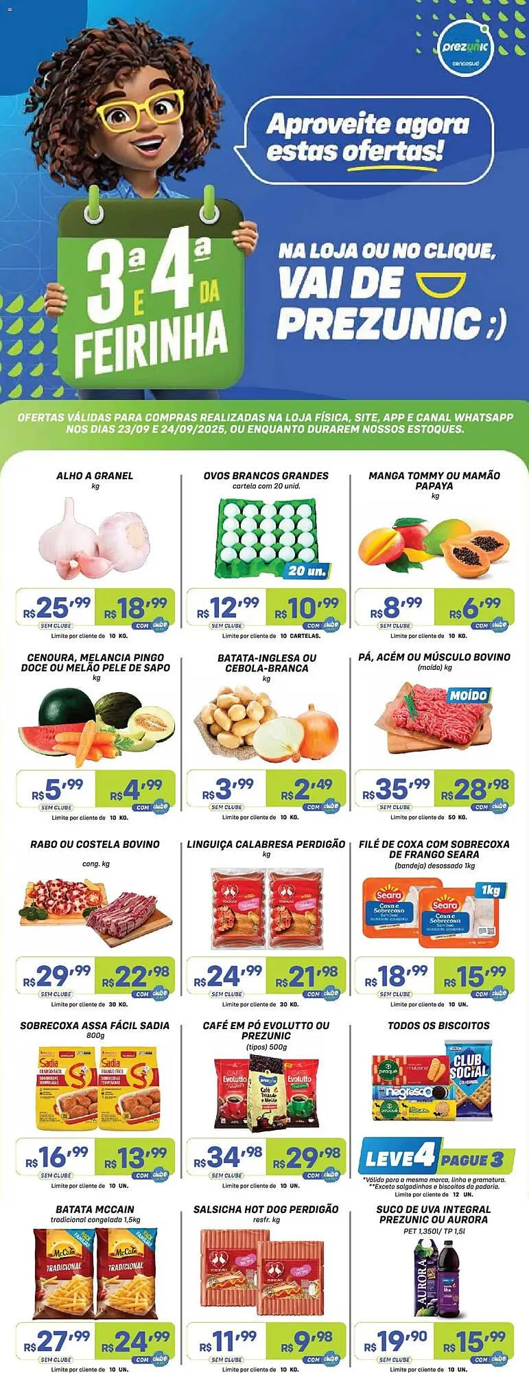 Encarte de Encarte Prezunic 23 de setembro até 25 de setembro 2025 - Pagina 1