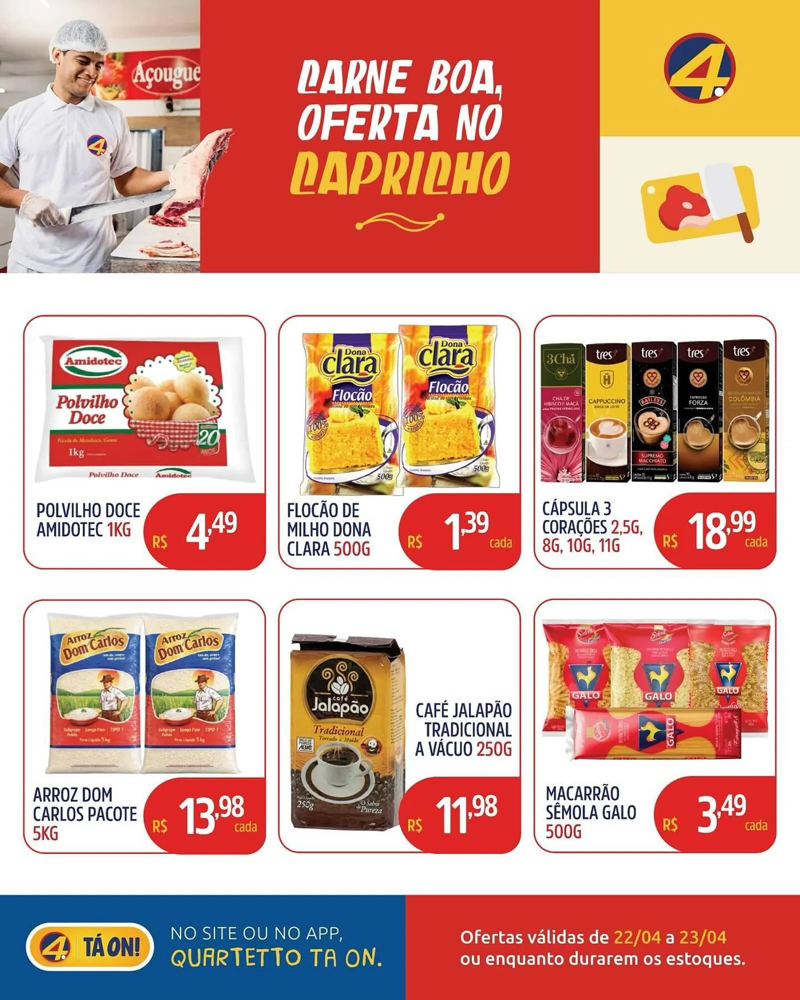 Encarte de Catálogo Quartetto Supermercados 22 de abril até 23 de abril 2026 - Pagina 3