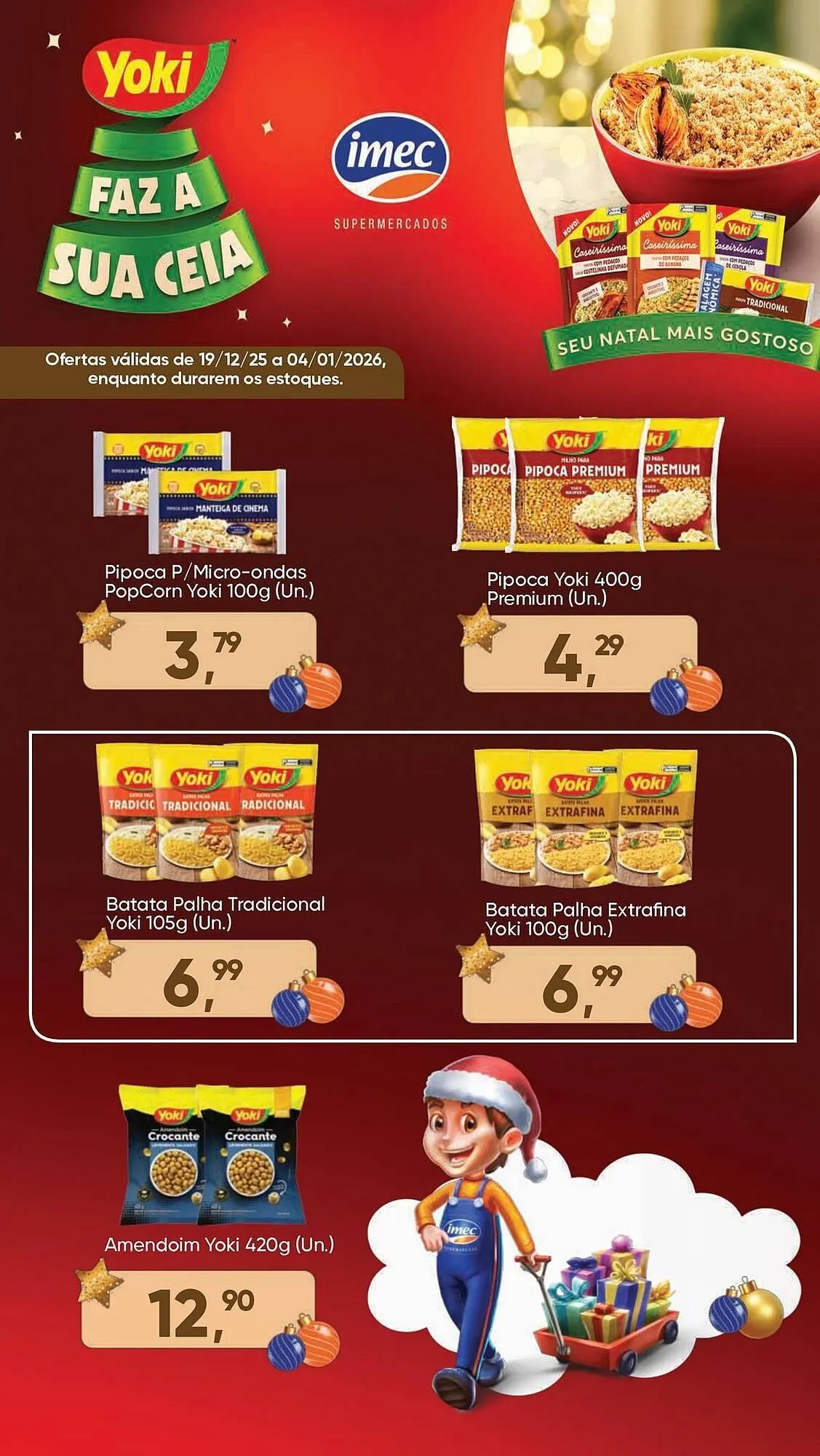 Encarte de Catálogo Imec Supermercados 19 de dezembro até 4 de janeiro 2026 - Pagina 1