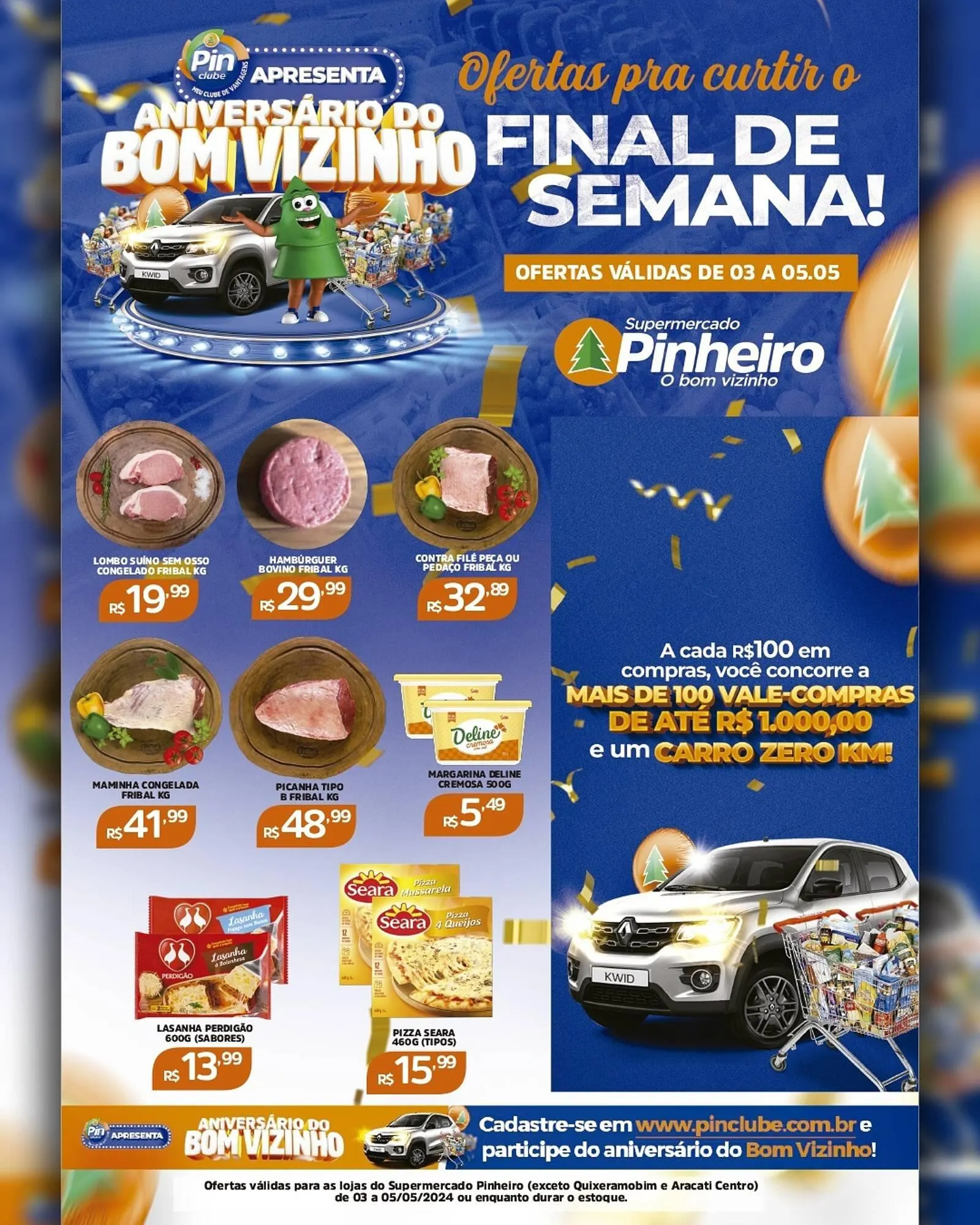 Encarte de Catálogo Pinheiro Supermercado 3 de maio até 5 de maio 2024 - Pagina 1