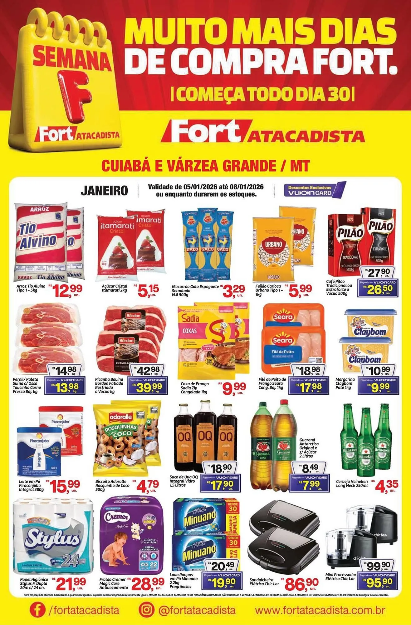 Encarte de Tabloide Fort Atacadista 1 de maio até 1 de agosto 2026 - Pagina 1