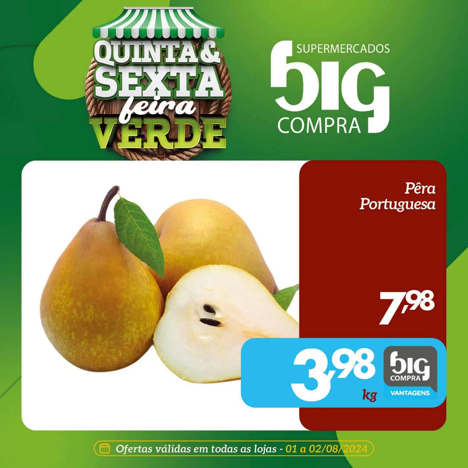 Encarte de Catálogo Supermercados Big Compra 1 de agosto até 2 de agosto 2024 - Pagina 1