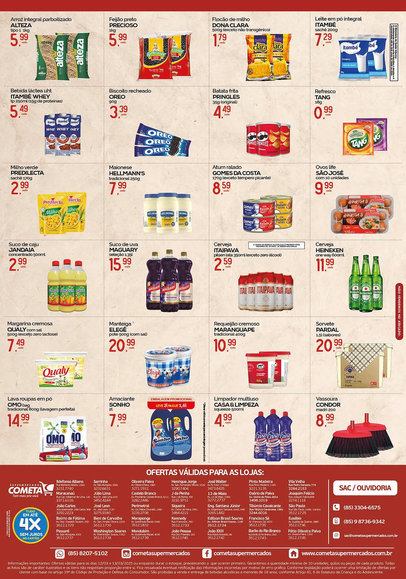Encarte de Catálogo Cometa Supermercados 12 de março até 13 de março 2025 - Pagina 2