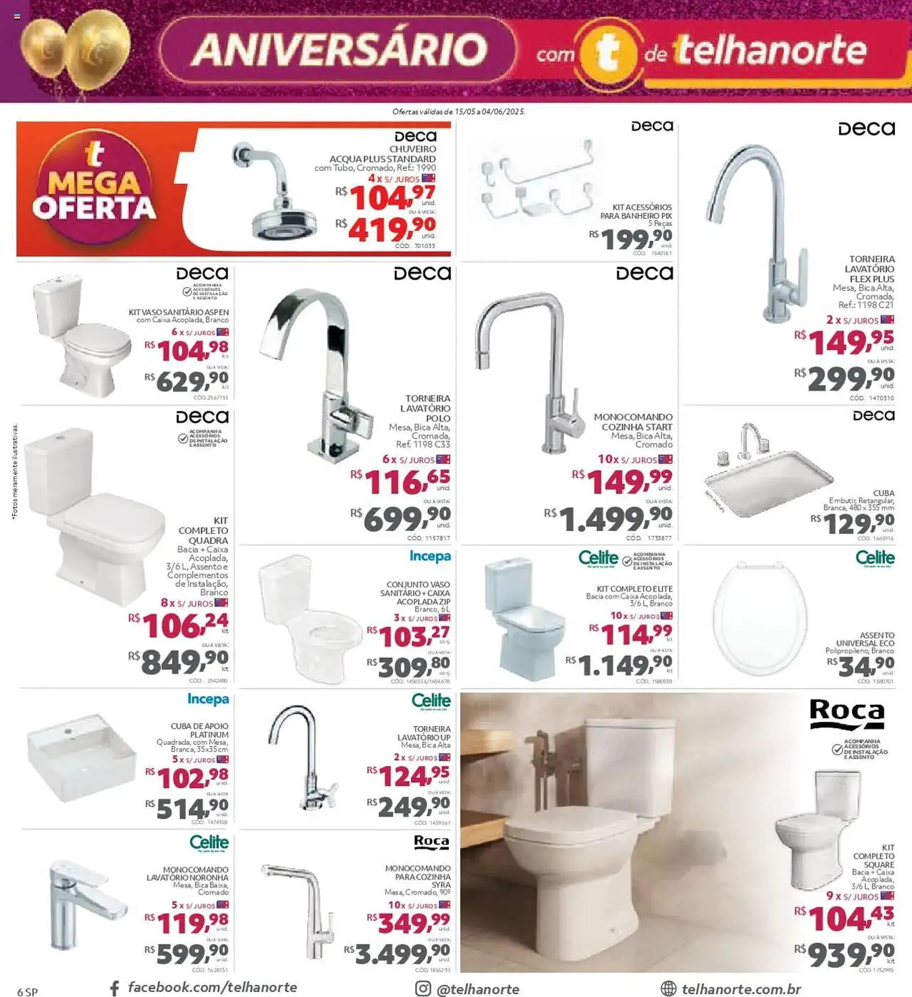 Encarte de Catálogo Telhanorte 15 de maio até 5 de junho 2025 - Pagina 6