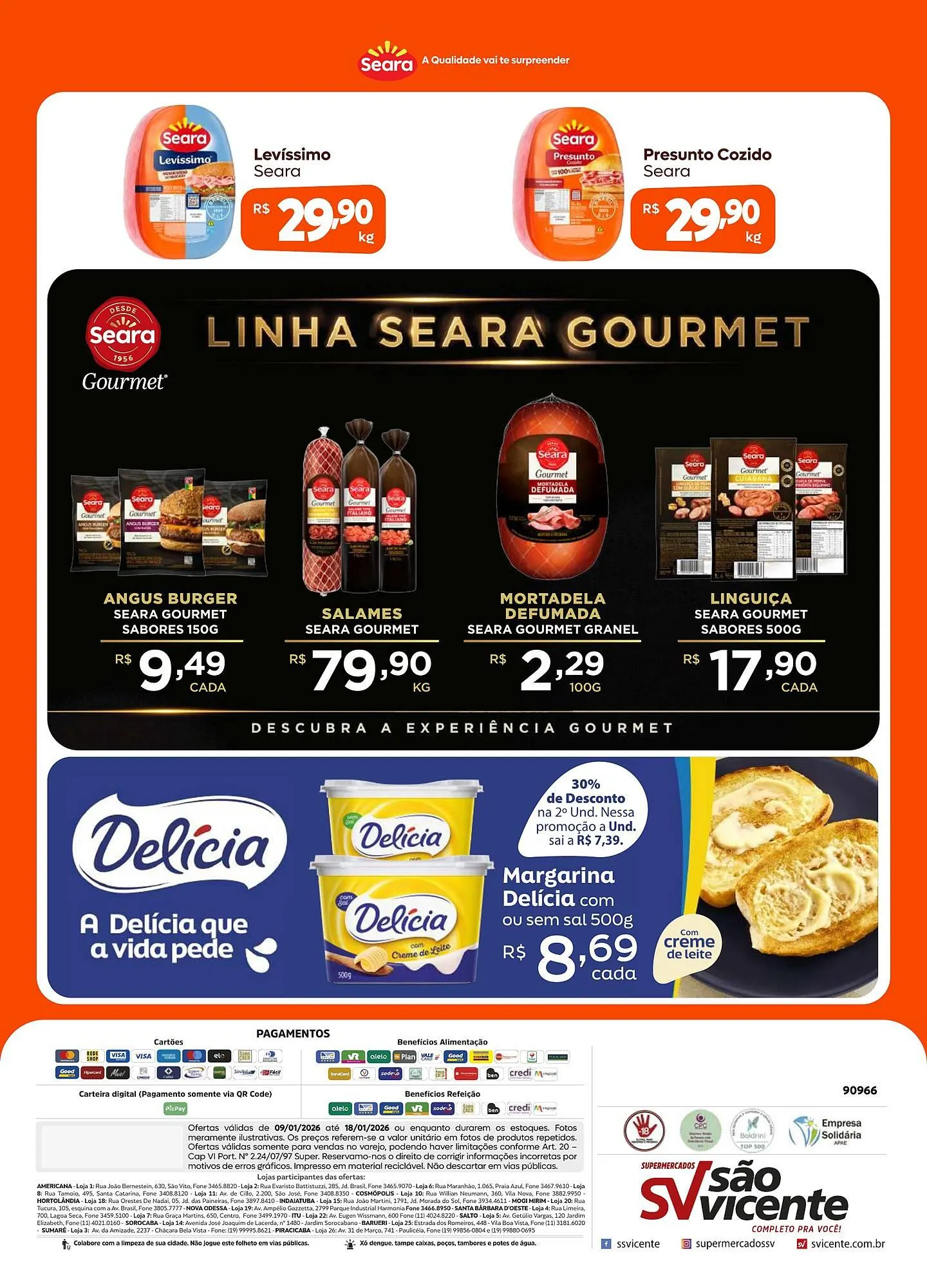 Encarte de Catálogo Supermercados São Vicente 9 de janeiro até 18 de janeiro 2026 - Pagina 2