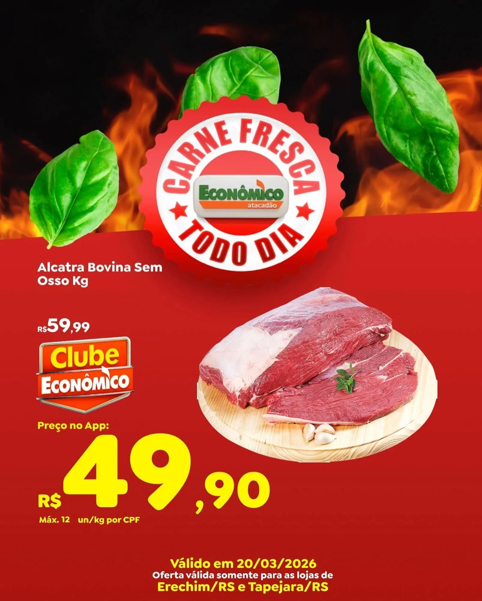 Encarte de Catálogo Econômico Atacadão 20 de março até 20 de março 2026 - Pagina 1