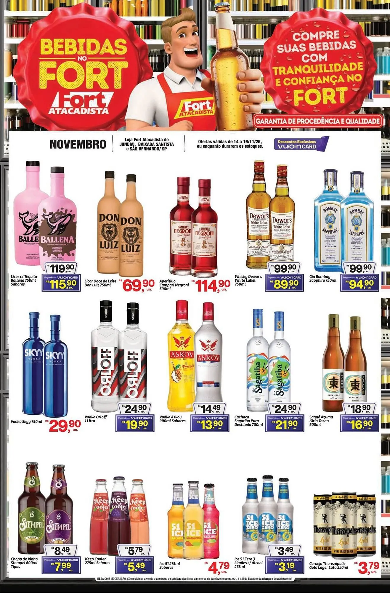 Encarte de Tabloide Fort Atacadista 14 de novembro até 16 de novembro 2025 - Pagina 1