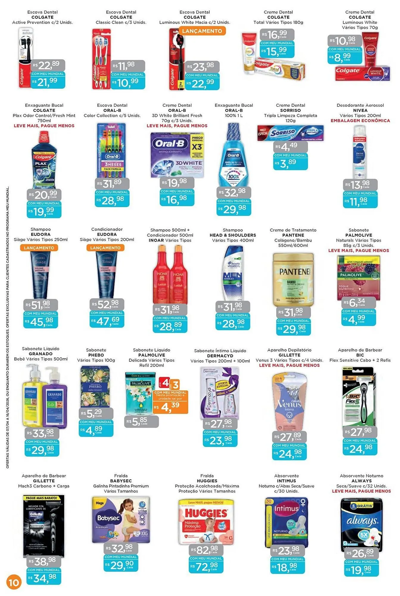 Encarte de Encarte Supermercados Mundial 7 de abril até 16 de abril 2026 - Pagina 10