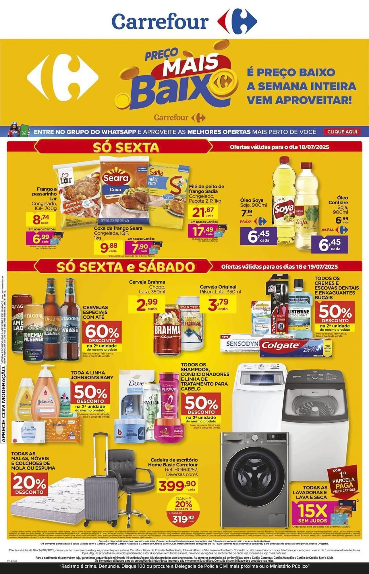 Encarte de Catálogo Carrefour 18 de julho até 24 de julho 2025 - Pagina 1