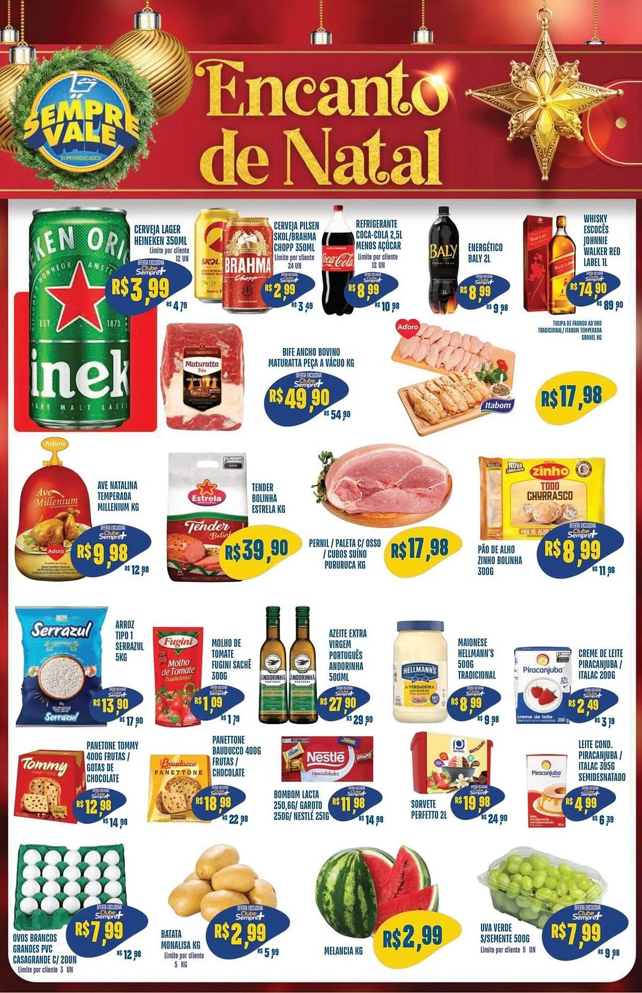 Encarte de Catálogo Sempre Vale Supermercados 22 de dezembro até 24 de dezembro 2025 - Pagina 1