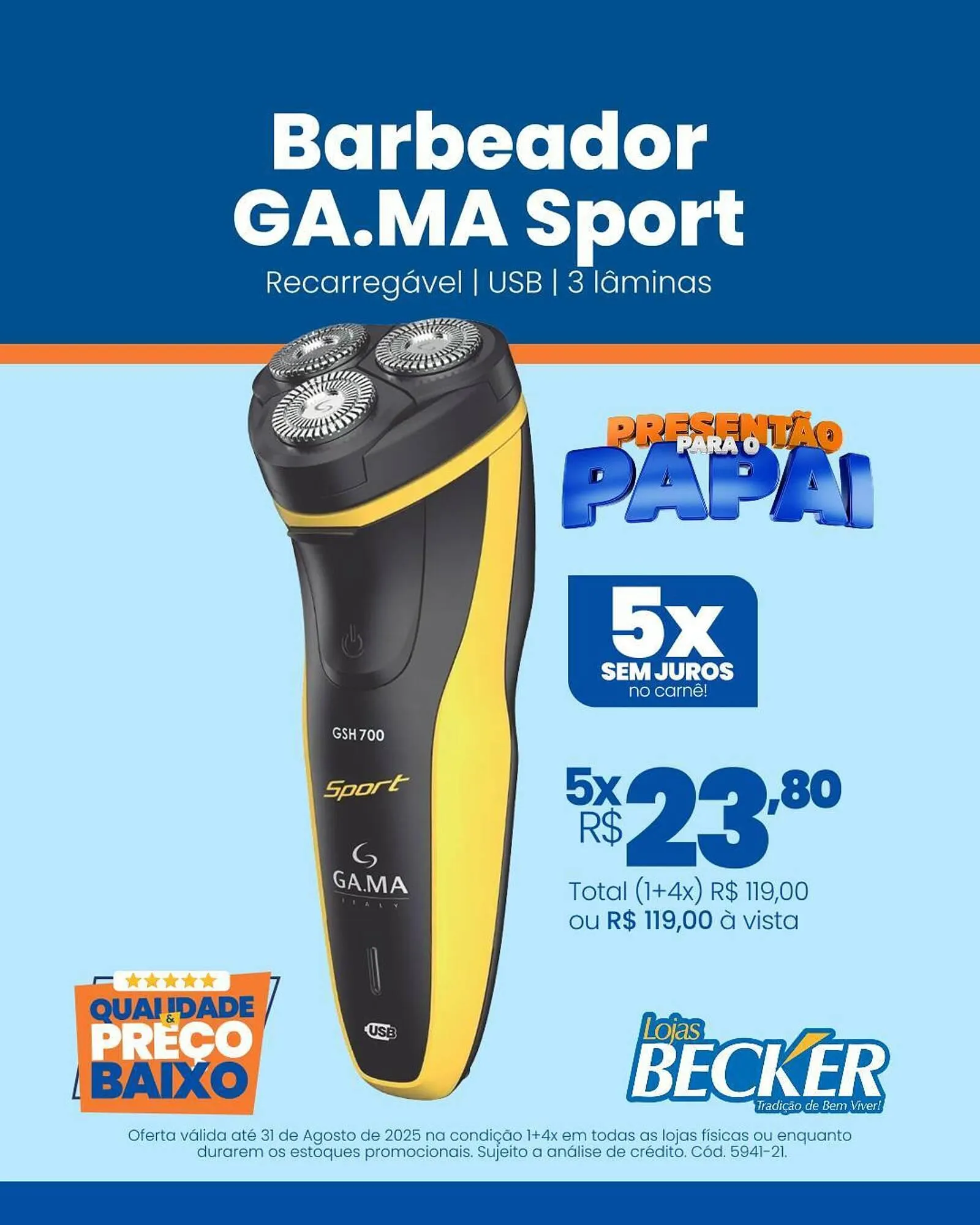 Encarte de Catálogo Lojas Becker 7 de agosto até 31 de agosto 2025 - Pagina 1