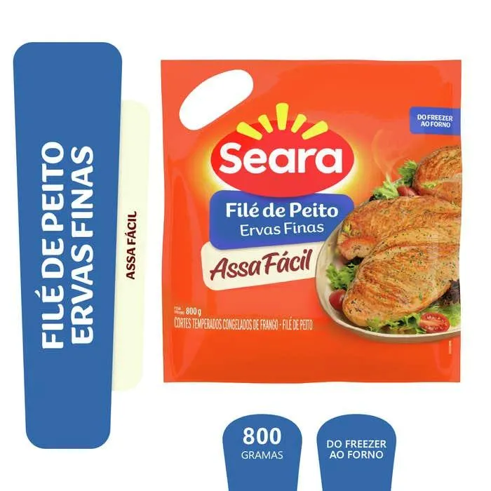 Filé De Peito Temperado Assa Fácil Seara 800g