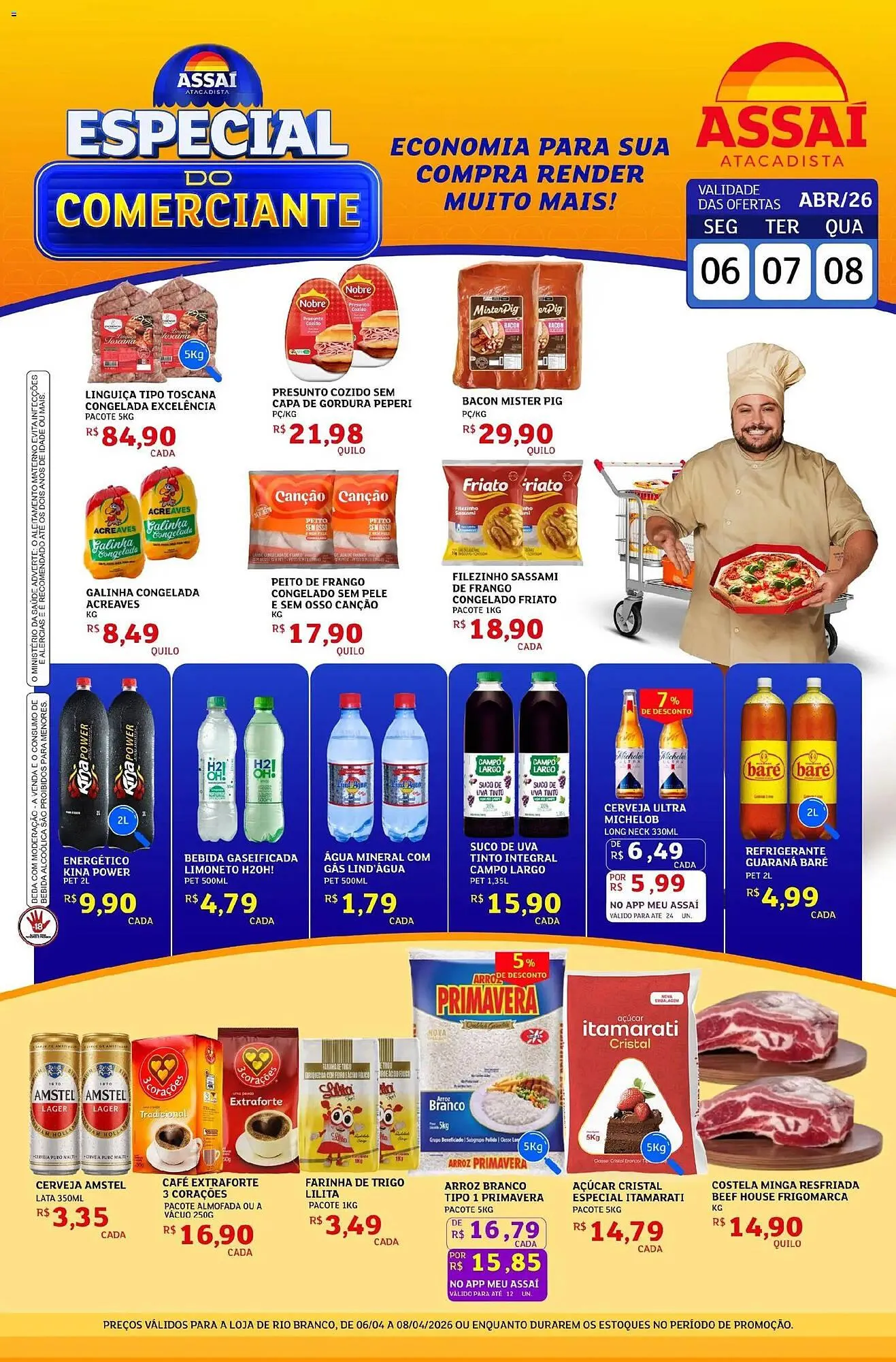 Encarte de Encarte Assaí Atacadista 6 de abril até 8 de abril 2026 - Pagina 1