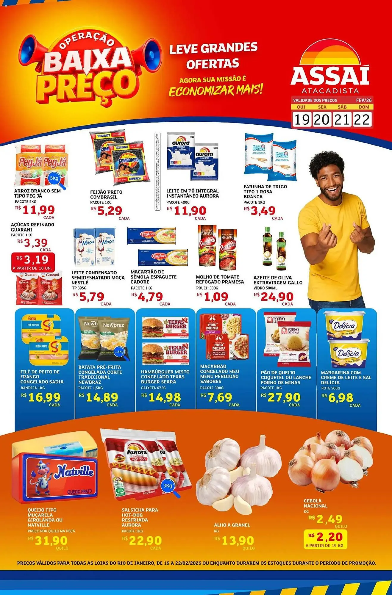 Encarte de Encarte Assaí Atacadista 19 de fevereiro até 22 de fevereiro 2026 - Pagina 1