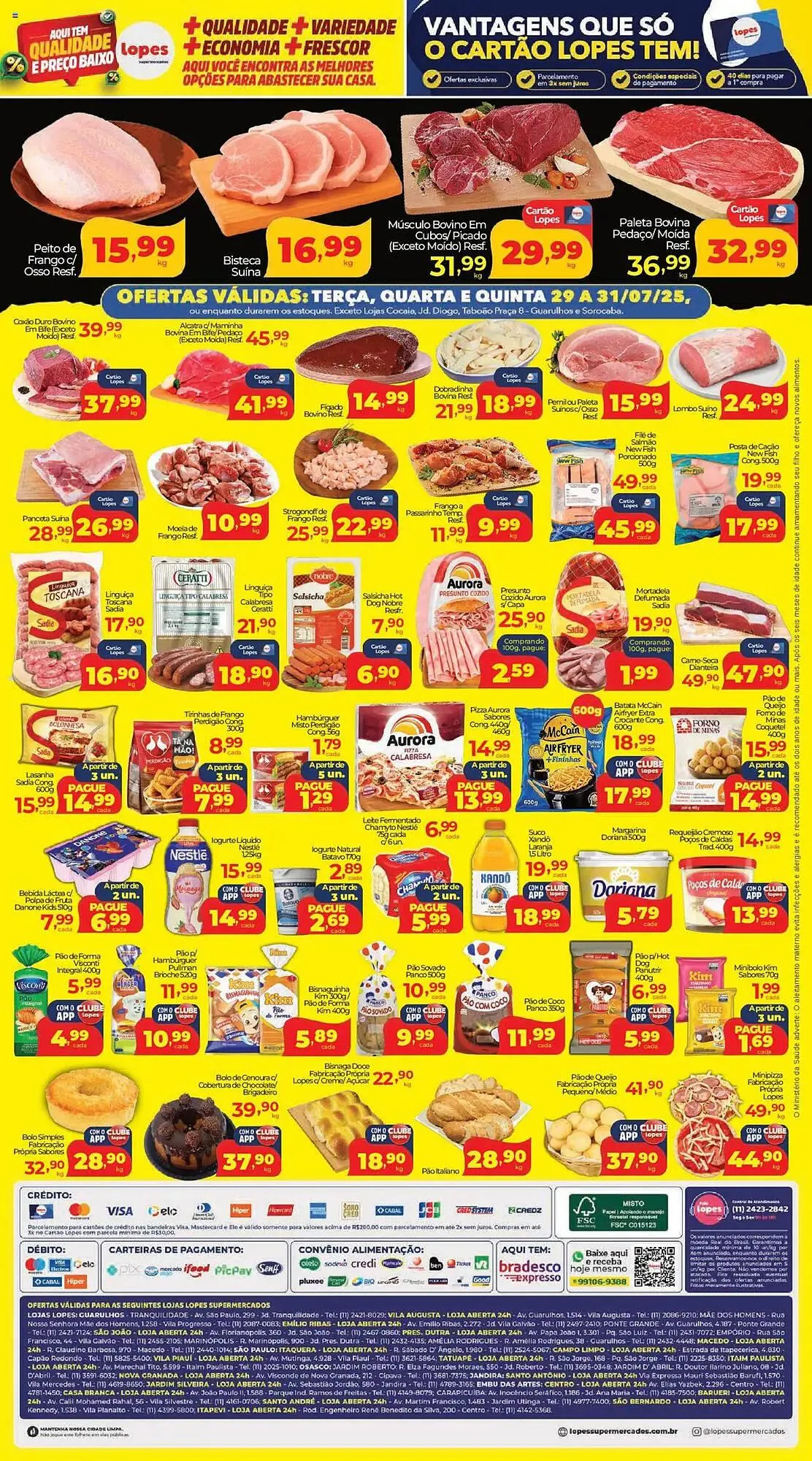 Encarte de Catálogo Lopes Supermercados 29 de julho até 31 de julho 2025 - Pagina 2