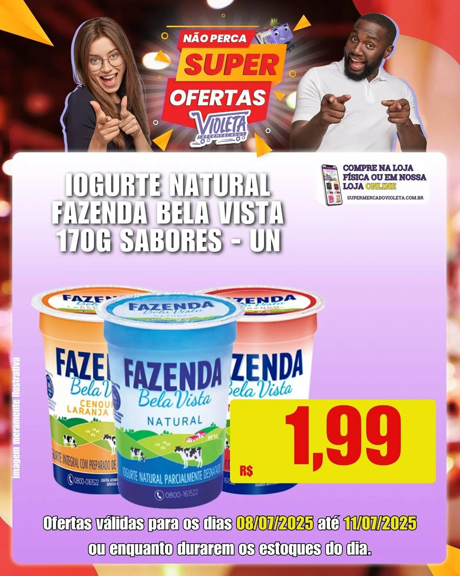 Encarte de Catálogo Violeta Supermercados 8 de julho até 11 de julho 2025 - Pagina 3