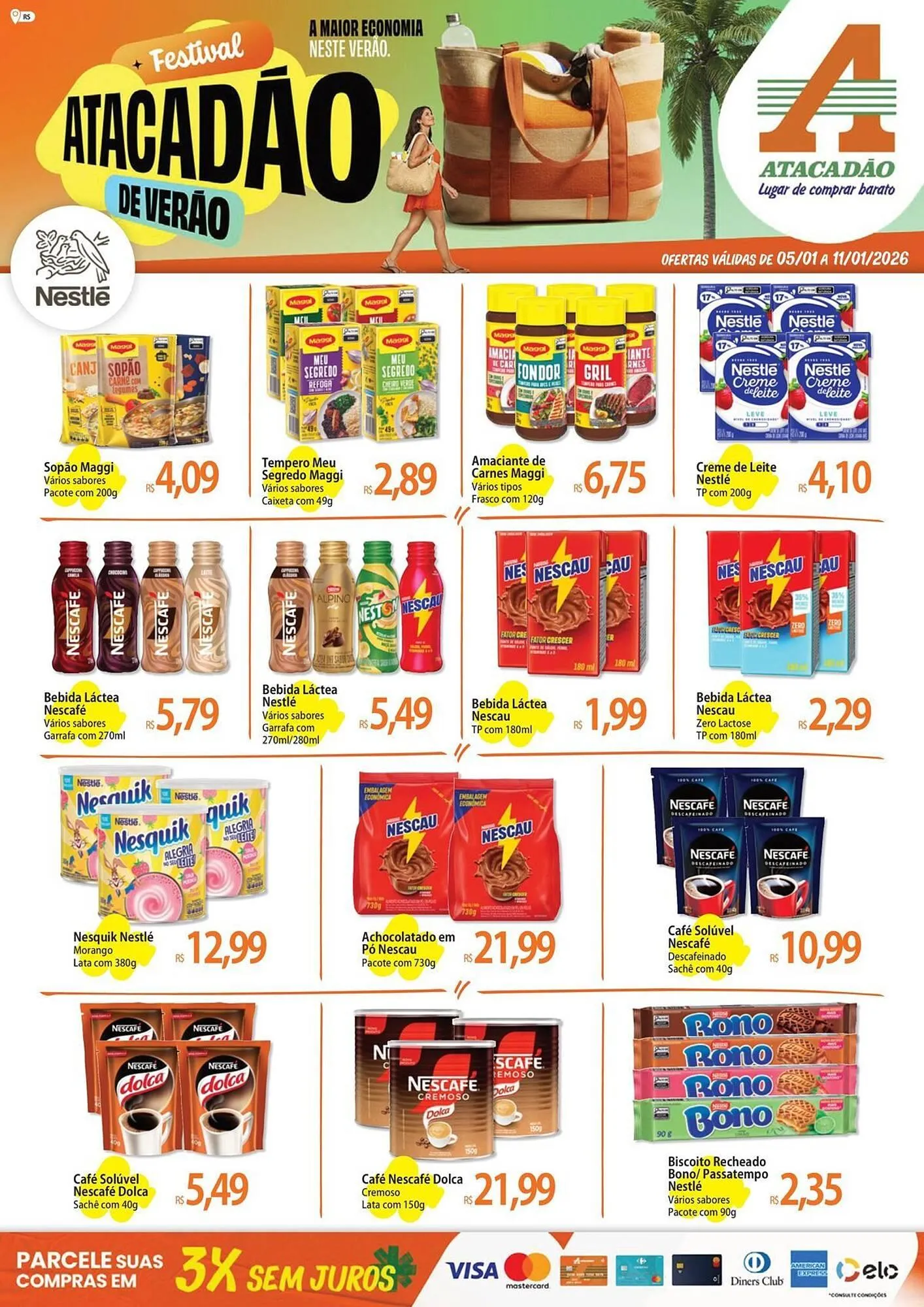 Encarte de Folheto Atacadão 6 de janeiro até 11 de janeiro 2026 - Pagina 1