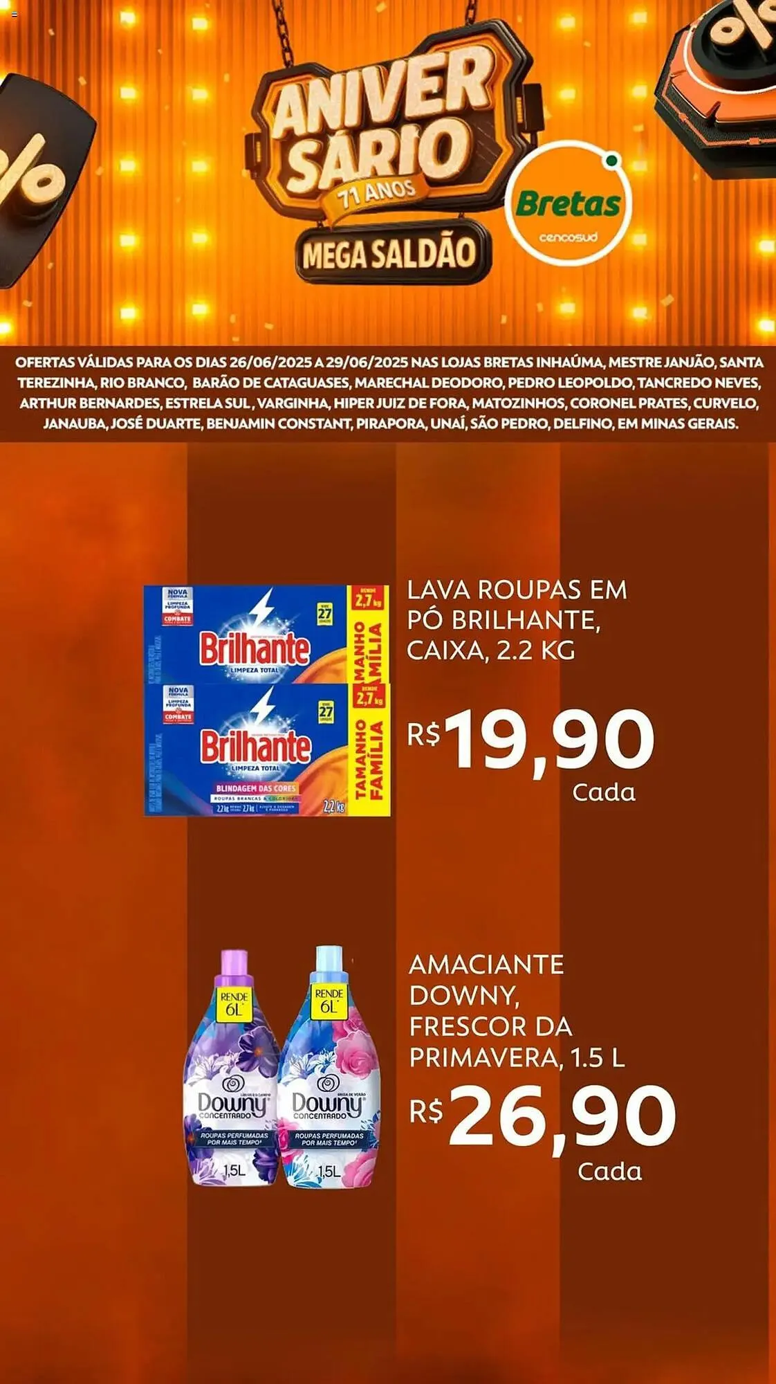 Encarte de Catálogo Supermercados Bretas 26 de junho até 29 de junho 2025 - Pagina 3