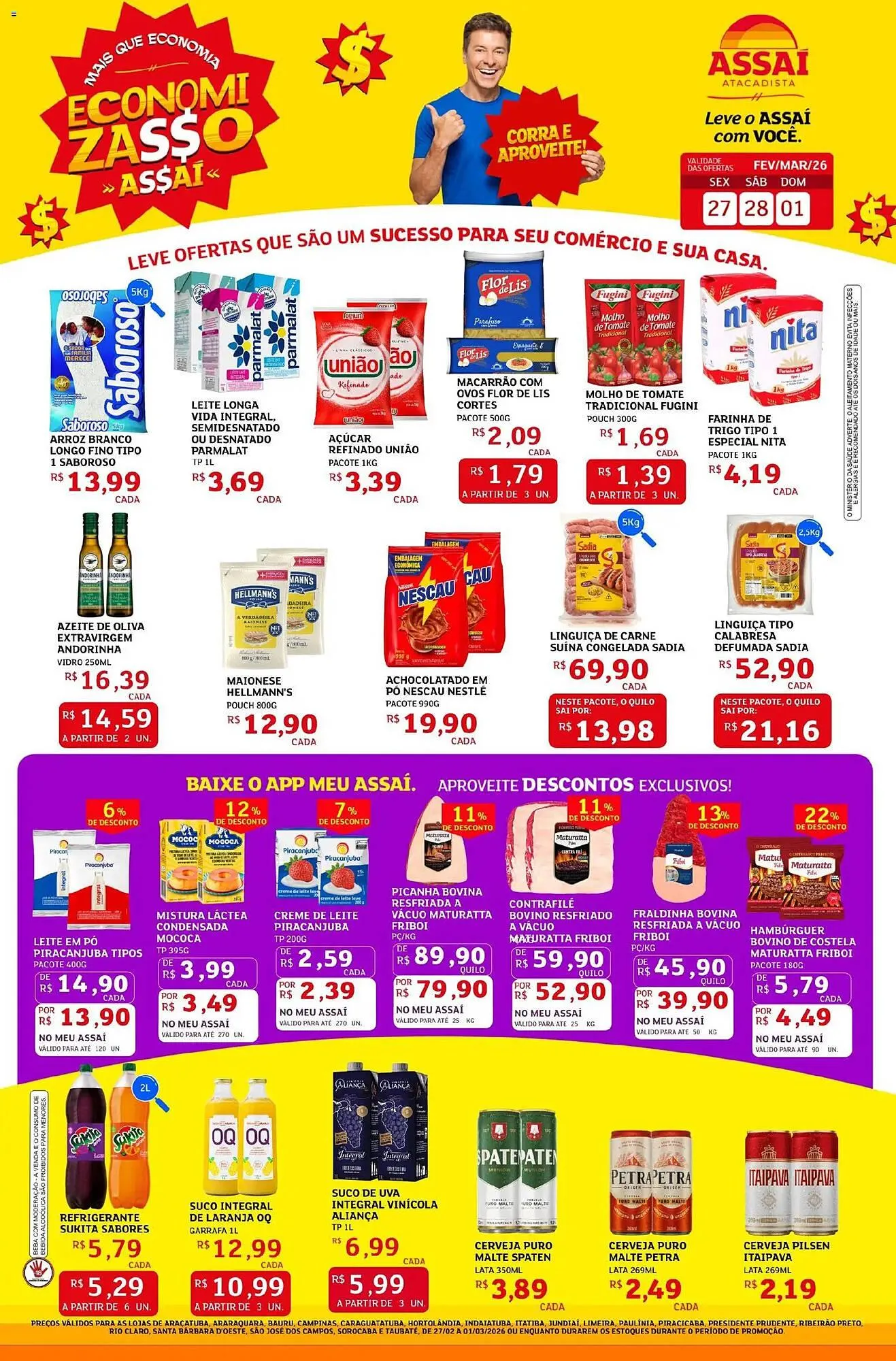 Encarte de Encarte Assaí Atacadista 27 de fevereiro até 1 de março 2026 - Pagina 1