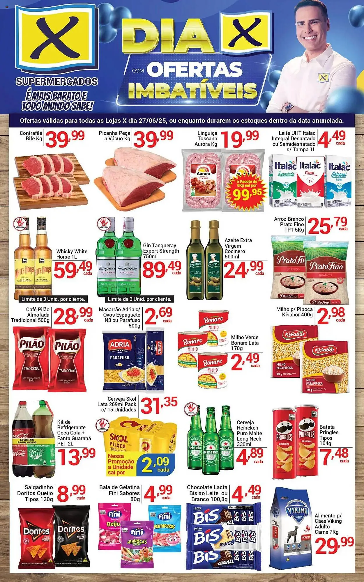 Encarte de Catálogo X Supermercados 27 de junho até 28 de junho 2025 - Pagina 1