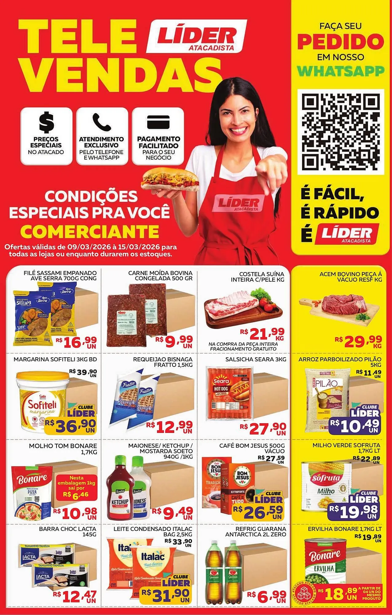 Encarte de Encarte Lider Atacadista 9 de março até 15 de março 2026 - Pagina 1