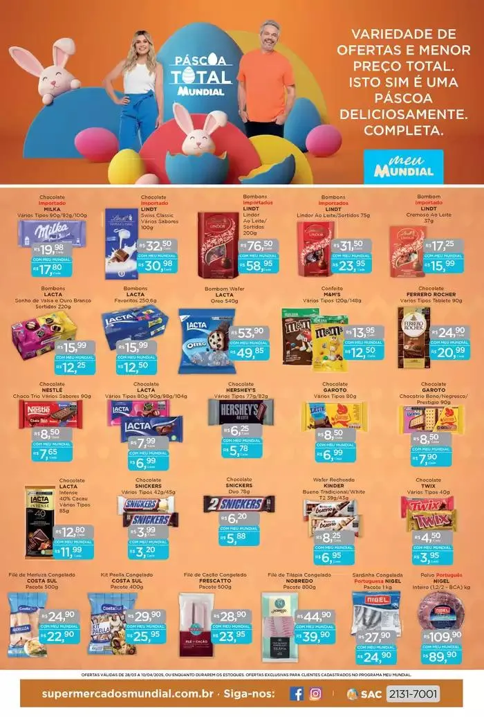 Encarte de Ofertas Supermercados Mundial 28 de março até 10 de abril 2025 - Pagina 1