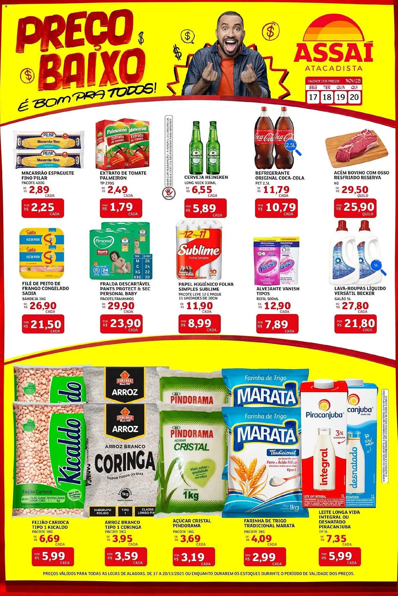 Encarte de Encarte Assaí Atacadista 17 de novembro até 20 de novembro 2025 - Pagina 1