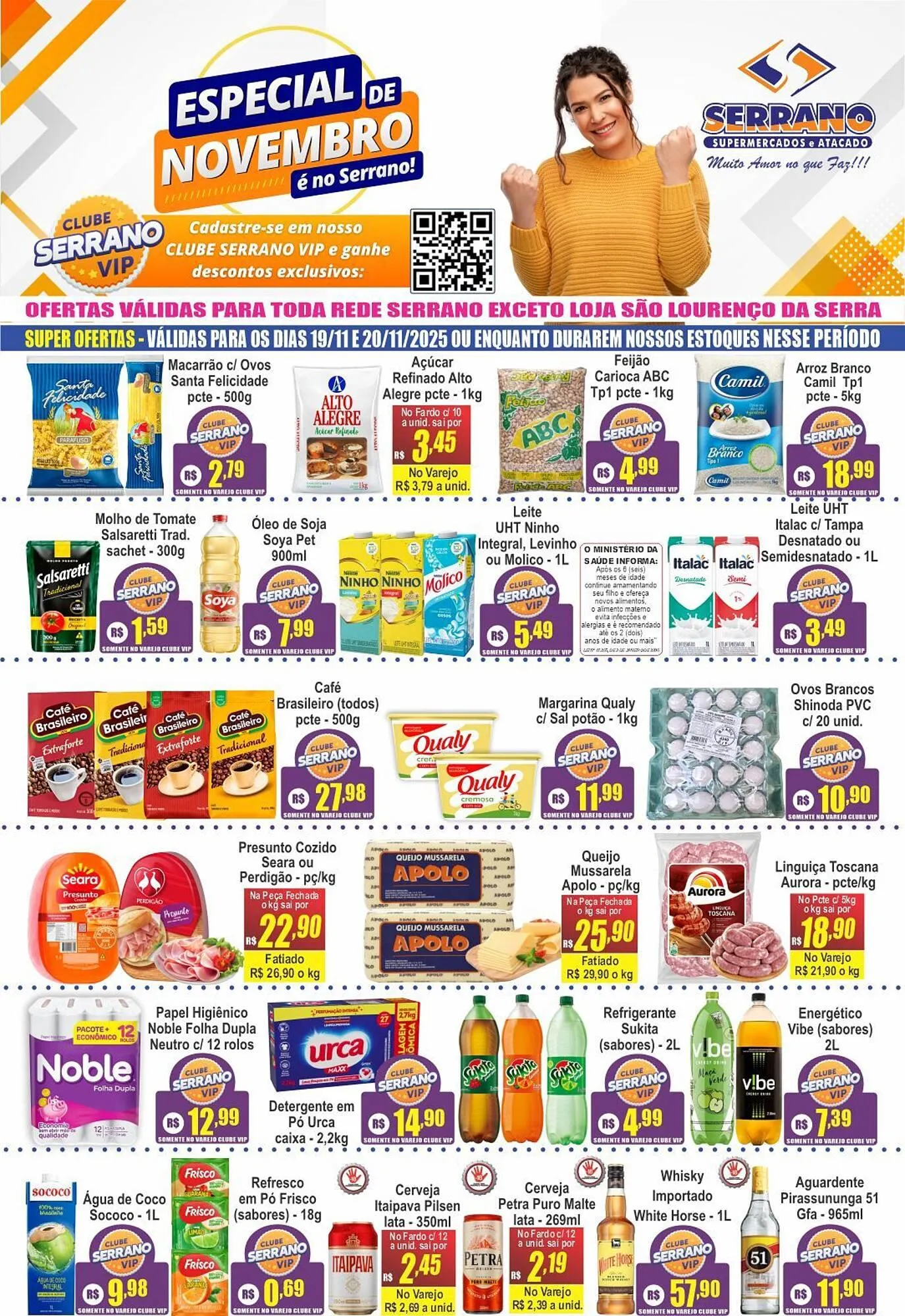 Encarte de Catálogo Serrano Supermercado 19 de novembro até 26 de novembro 2025 - Pagina 1