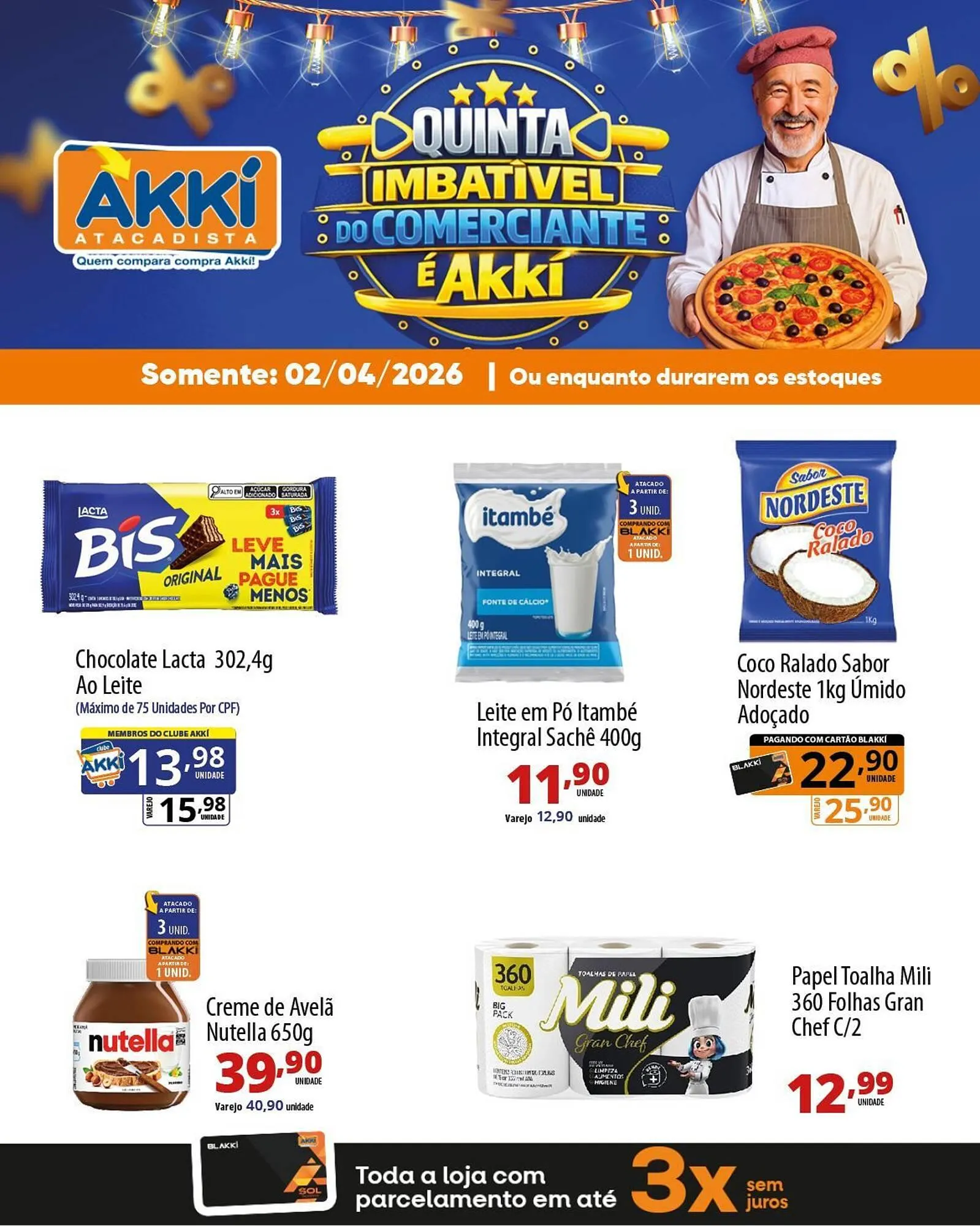 Encarte de Folheto Akki Atacadista 2 de abril até 2 de abril 2026 - Pagina 3