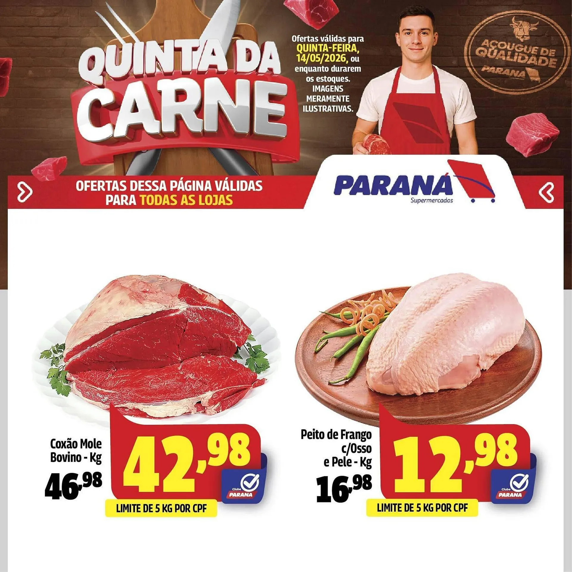 Encarte de Folheto Supermercado Paraná 14 de maio até 14 de maio 2026 - Pagina 1